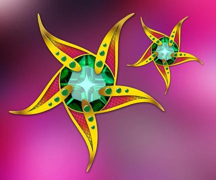 3D rendering combo creative colorful graphics artwork Stock Illustration