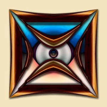 3D rendering combo creative graphics artwork Illustrazione stock
