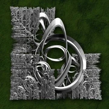 3D rendering combo creative graphics artwork Illustrazione stock
