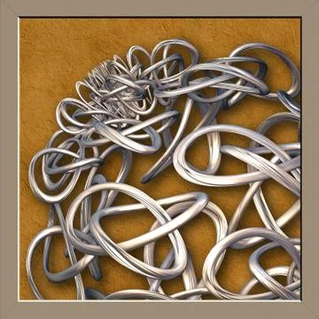 3D rendering combo creative graphics artwork Illustrazione stock