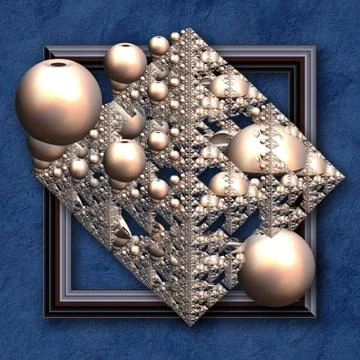3D rendering combo creative graphics artwork Illustrazione stock