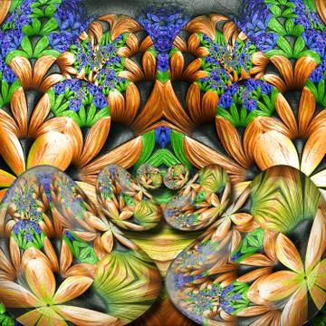 3D rendering combo creative graphics artwork Stock Illustration