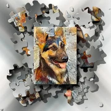 3D rendering combo creative graphics artwork Illustrazione stock