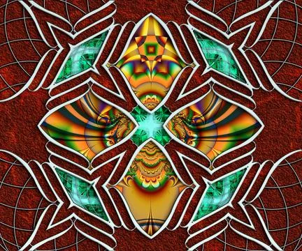 3D rendering combo creative graphics artwork Stock Illustration