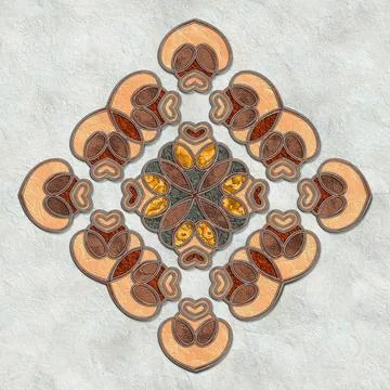 3D rendering combo creative graphics artwork Stock Illustration