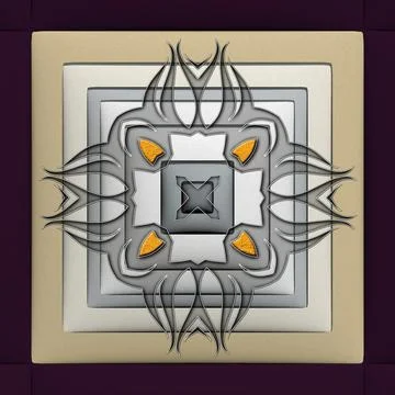 3D rendering combo creative graphics artwork Stock Illustration