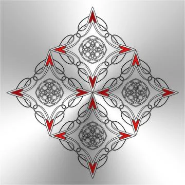 3D rendering combo creative graphics artwork Stock Illustration