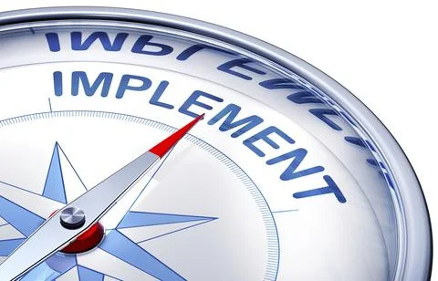 3D rendering of a compass with a implement icon 스톡 일러스트