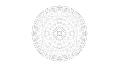 3d rendering of a complex shaped sphere isolated in white background Stock Illustration