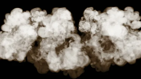 3d rendering of composition with smoke streams isolated on black background for Stock Footage 91068441