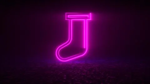 3d rendering, computer generated abstract web background with neon christmas Stock Illustration