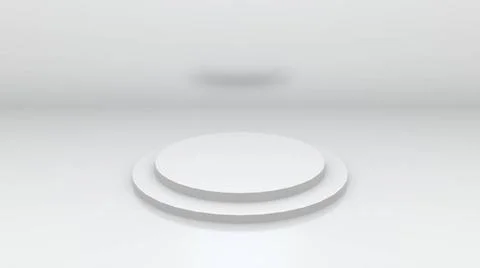 3d rendering computer generated abstract background in a white studio 3d r... Stock Photos