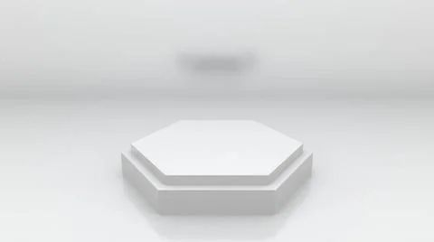 3d rendering computer generated abstract background in a white studio 3d r... Stock Photos