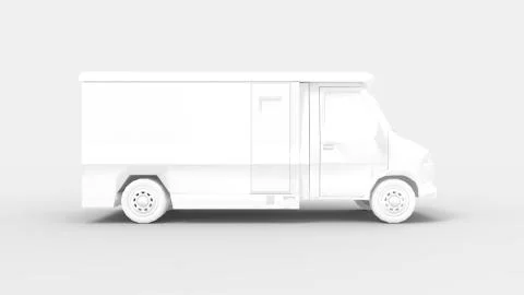 3d rendering of a computer generated model of a money transport truck Stock Illustration