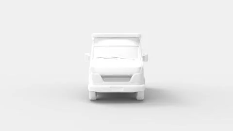 3d rendering of a computer generated model of a money transport truck Stock Illustration