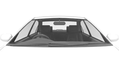 3D rendering of a computer generated model of a car vehicle isolated Stock Illustration