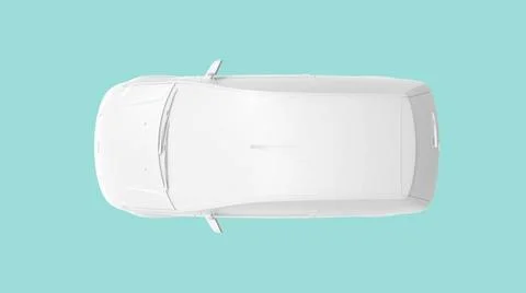 3D rendering of a computer generated model of a hatchback car isolated 3D ... Foto stock