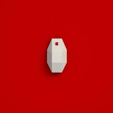 3D RENDERING OF COMPUTER MOUSE FROM TOP VIEW Stock Illustration