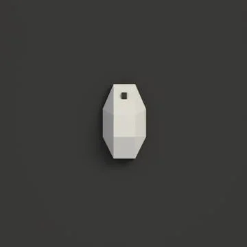 3D RENDERING OF COMPUTER MOUSE FROM TOP VIEW Stock Illustration