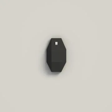 3D RENDERING OF COMPUTER MOUSE FROM TOP VIEW Stockillustratie