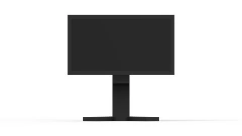 3d rendering of a computer screen isolated in white studio background Stock Illustration