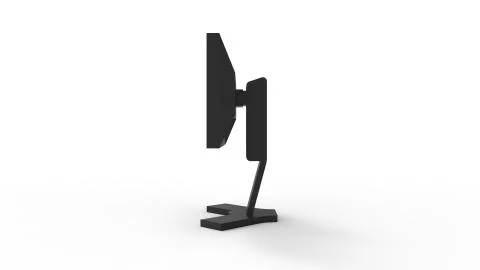 3d rendering of a computer screen isolated in white studio background Stock Illustration