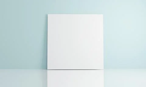 3D Rendering concept of empty card for commercial. Blank paper copy space f.. Stock Photos