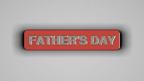 3d rendering of a concept father's day design Stock Illustration