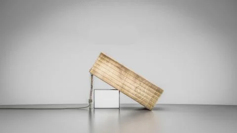 3D rendering concept of an idea to steal your client or for any other purpose Illustrazione stock