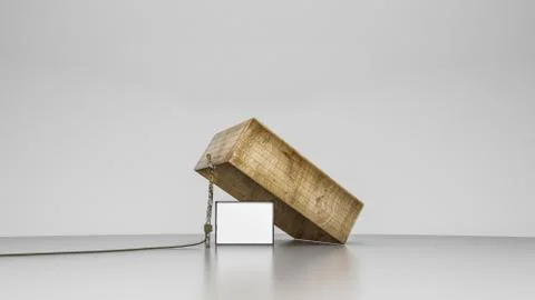 3D rendering concept of an idea to steal your client or for any other purpose Stock Illustration