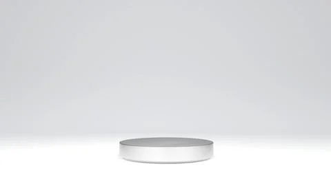 3D rendering concept of podium. Product presentation. Grey and white geomet.. Stock Photos