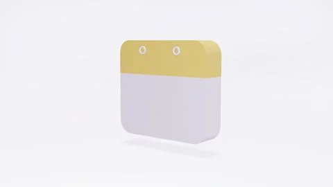 3D Rendering concept of time management. a calendar on background. 3D Rende.. Stock Illustration