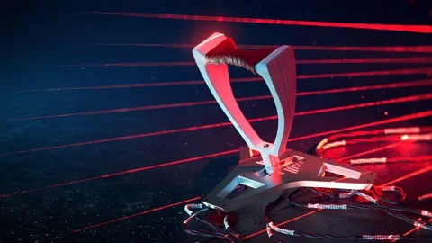 3D rendering of control lever Stock Footage 275721091