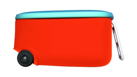 3D Rendering Cooler on White Stock Illustration