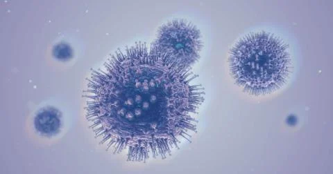 3D Rendering Corona Covid 19 Virus Stock Illustration