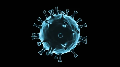 3D rendering Corona virus , COVID-19 microscopic virus corona virus disease.R Stock Footage 127562979
