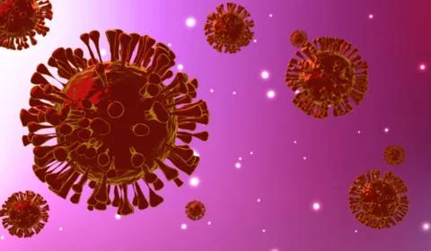 3d rendering of Coronavirus 2019-nCov. coronavirus resposible Illustrazione stock