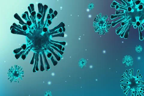 3d rendering of Coronavirus 2019-nCov. coronavirus resposible 스톡 일러스트