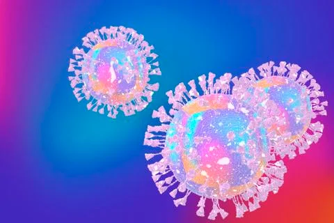 3D rendering coronavirus outbreak. Pandemic medical concept. 库存插图