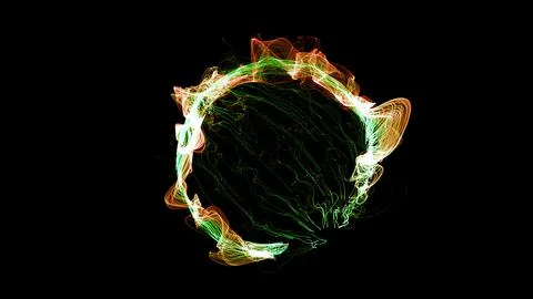 3D rendering cosmic energy strings 스톡 일러스트
