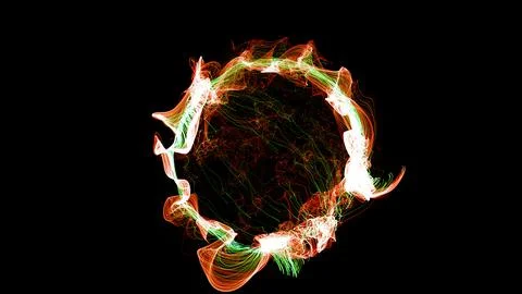 3D rendering cosmic energy strings 스톡 일러스트