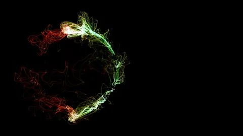 3D rendering cosmic energy strings Illustrazione stock