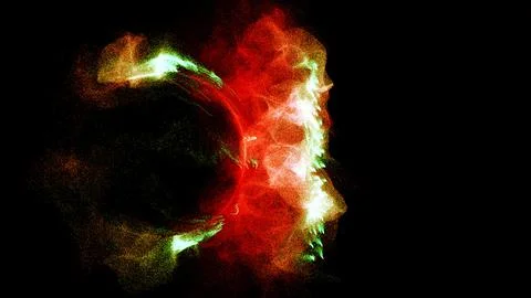 3D rendering cosmic energy strings 스톡 일러스트