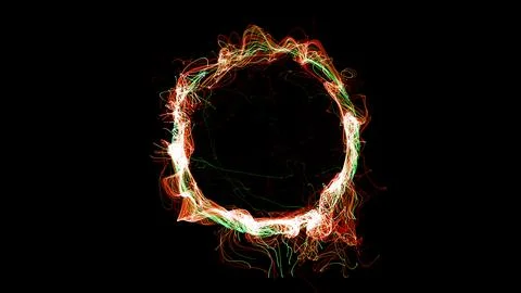 3D rendering cosmic energy strings 스톡 일러스트