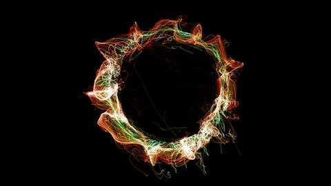 3D rendering cosmic energy strings 스톡 일러스트