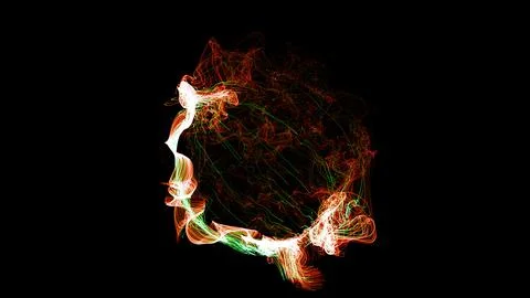 3D rendering cosmic energy strings 스톡 일러스트