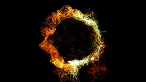 3D rendering cosmic energy strings Stock Illustration