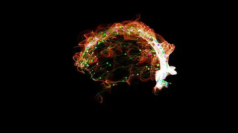 3D rendering cosmic energy strings 스톡 일러스트