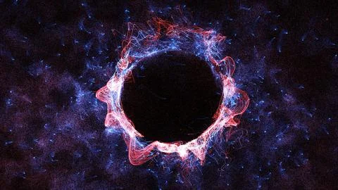 3D rendering cosmic energy strings 스톡 일러스트
