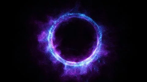 3D rendering cosmic energy strings Stock Illustration